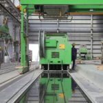 Machines - People Stands Near Green Metal Industrial Machine