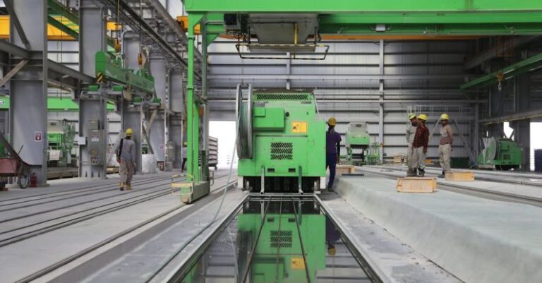 Machines - People Stands Near Green Metal Industrial Machine