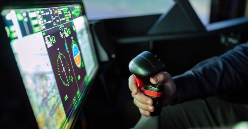 Engineering - Person Controlling Flight Simulator