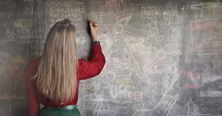 Quantum Physics - Woman in Red Long Sleeve Writing On Chalk Board