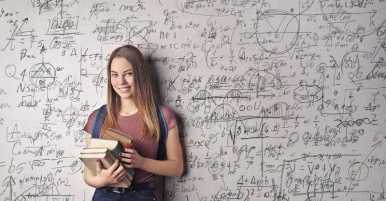 Quantum Physics - Woman Holding Books