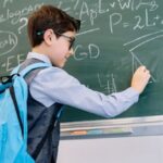 Quantum Physics - Smart Boy Solving a Math Problem