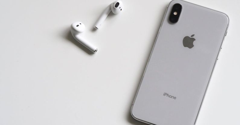 Electronics - Silver Iphone X With Airpods